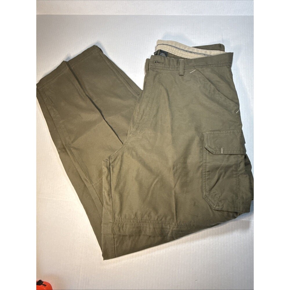 REI Explorer Pants Mens 36x32 Brown Convertible Cargo Hiking Outdoor Zip Off